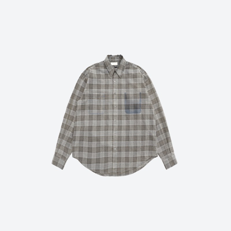 Distressed Plaid Shirt